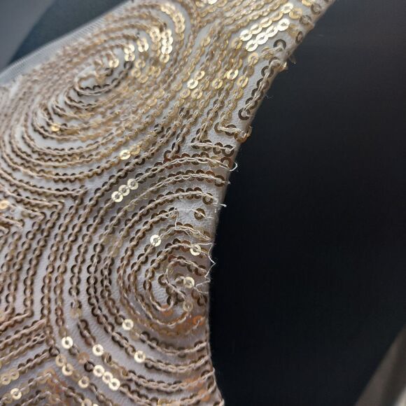 Coldwater Creek Gold sequin tank top - Picture 3 of 5